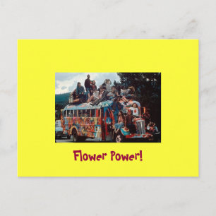 Carte de voeux Hippies 60