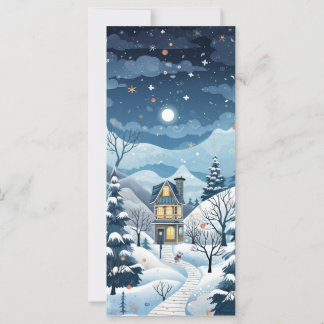 Carte de voeux hiver étoilée