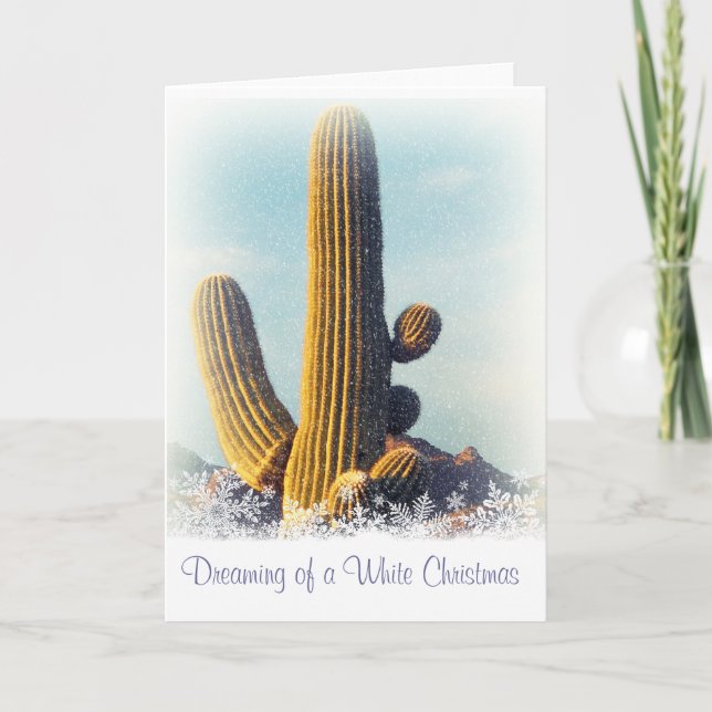 Carte de voeux hiver Saguaro Holiday (Devant)
