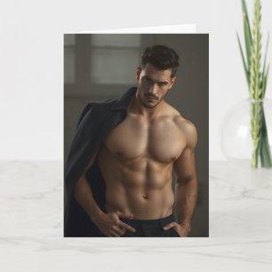 Carte de voeux Homme du moment Hot Guy