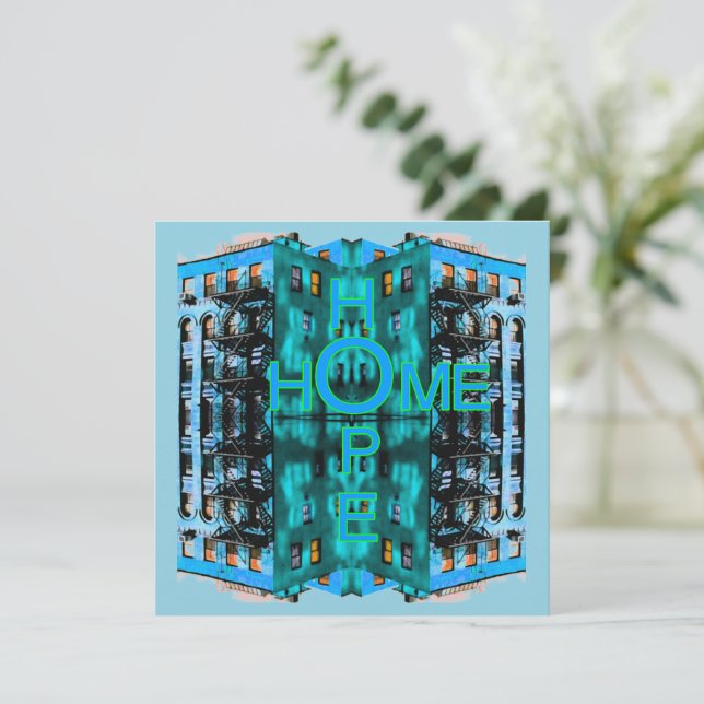 Carte de voeux Hope Home (Debout devant)