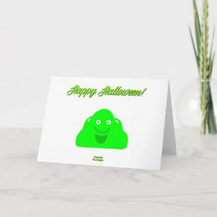 Carte de voeux horizontale Halloween Blob