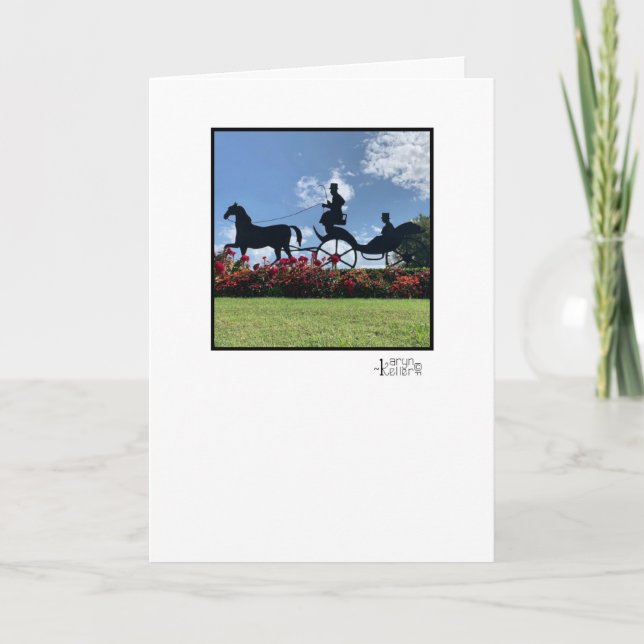 Carte de voeux Horse & Carriage (Devant)