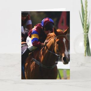 Carte de voeux Horse Racing