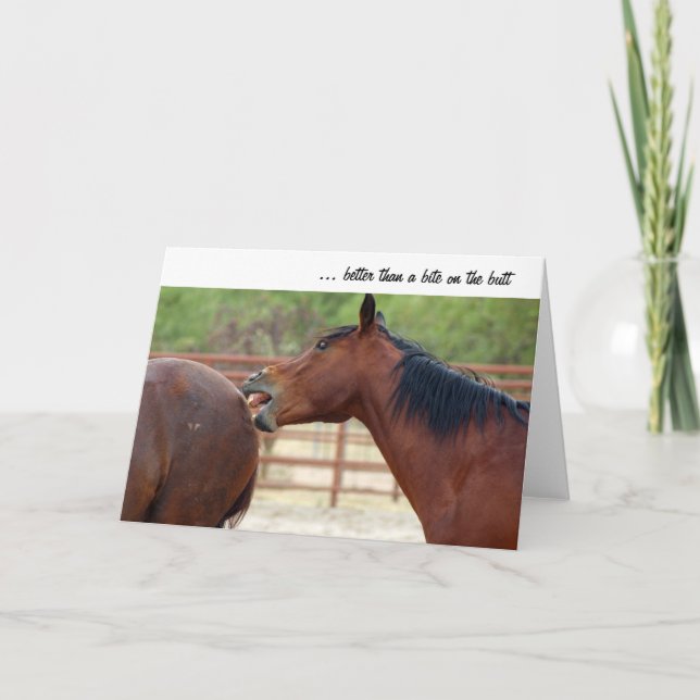 Carte de voeux Horseplay (Devant)