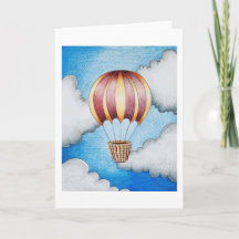 Carte de voeux Hot Air Balloon