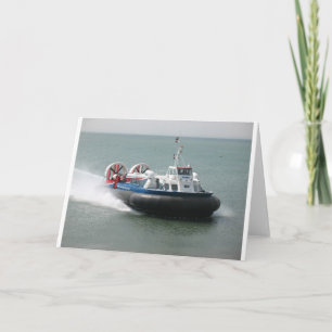 Carte de voeux Hovercraft (7343)