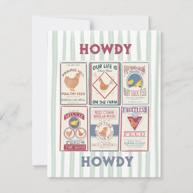 Carte de voeux Howdy (Devant)