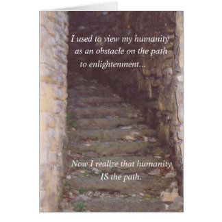 Carte de vœux Humanité est le chemin