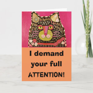Carte de voeux humoristique avec chat Cool