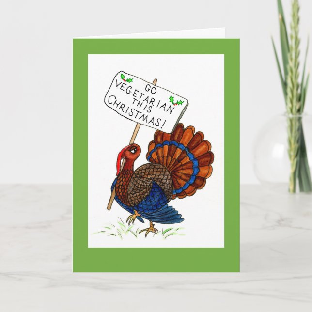 Carte de voeux humoristique de la Turquie de Noël (Devant)