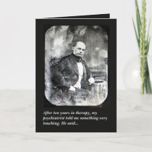 Carte de vœux humoristique de psychiatrie de psych