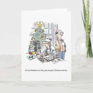 Carte de vœux humoristique de vacances/Noël