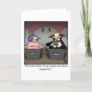 Carte de vœux humoristique Halloween drôle 
