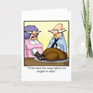 Carte de voeux Humour de Thanksgiving