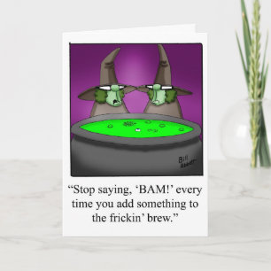 Carte de voeux Humour Halloween pour Halloween