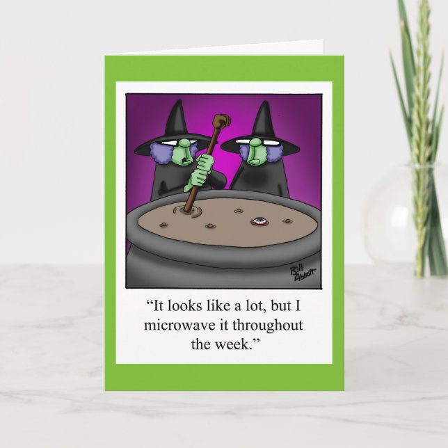 Carte de voeux Humour Halloween pour Halloween (Devant)