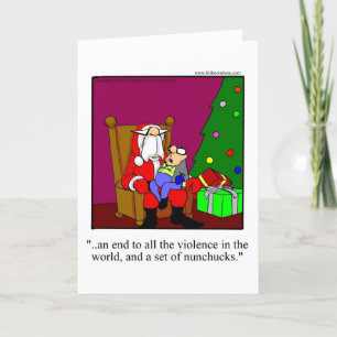 Carte de voeux Humour Noël