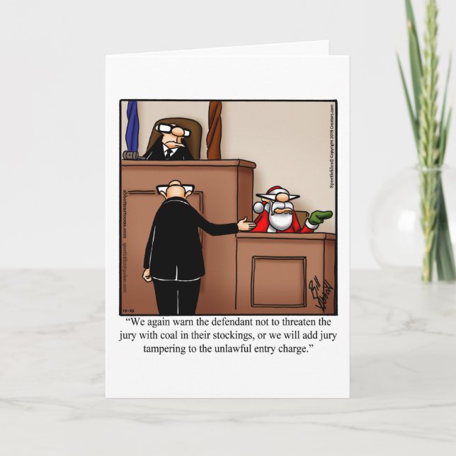 Carte de voeux Humour Noël (Devant)