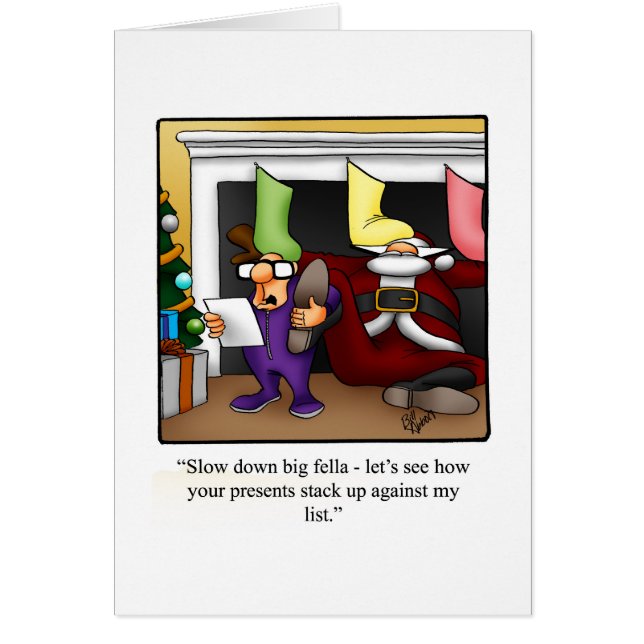 Carte de voeux Humour Noël (Devant)