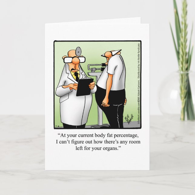 Carte de voeux Humour "The Gym" de Chubby Hubby (Devant)