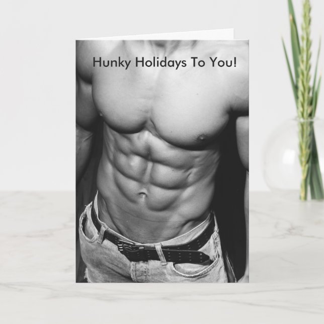 Carte de voeux Hunky Holidays (Devant)