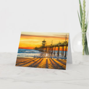 Carte de voeux Huntington Beach Pier