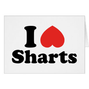 Carte de voeux I Heart Sharts