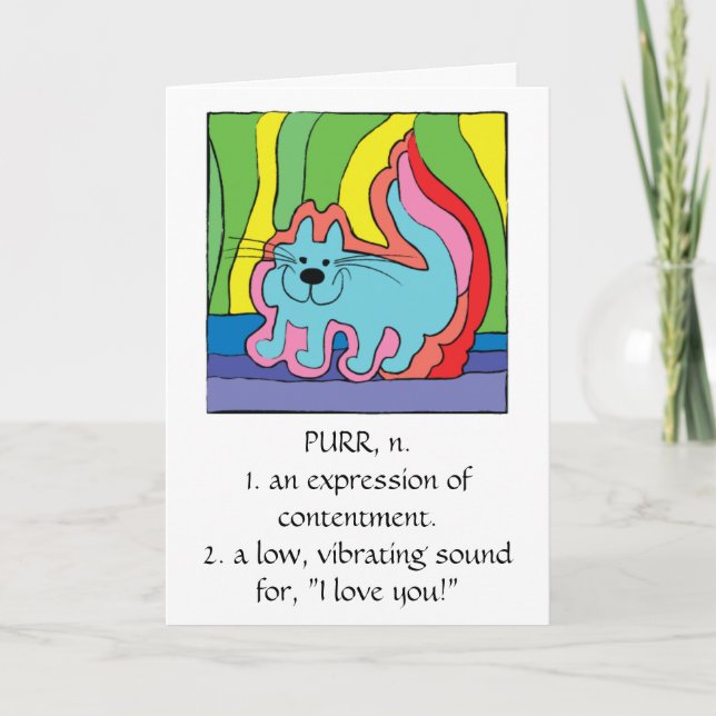 Carte de voeux "I Love You" (Devant)