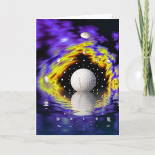 Carte de voeux Imaginaire Golf