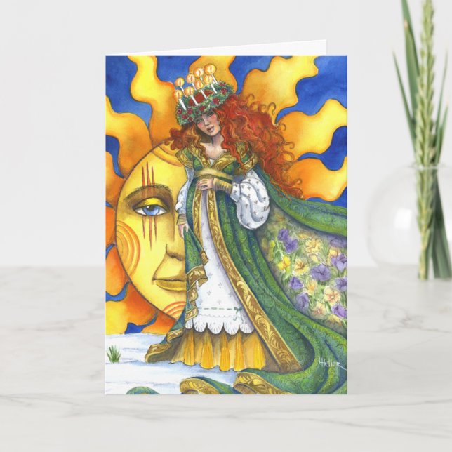 Carte de voeux Imbolc (Devant)