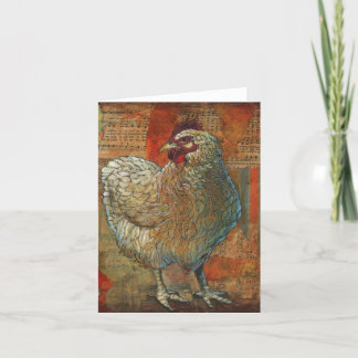 Carte de voeux impressionnante de poulet