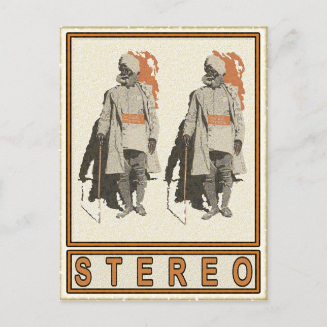 Carte de voeux indienne Motive En Stéréo (Devant)