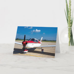 Carte de voeux inspirante de l'avion