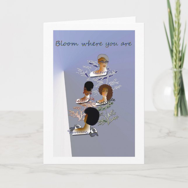 Carte de voeux inspirante vide (Devant)