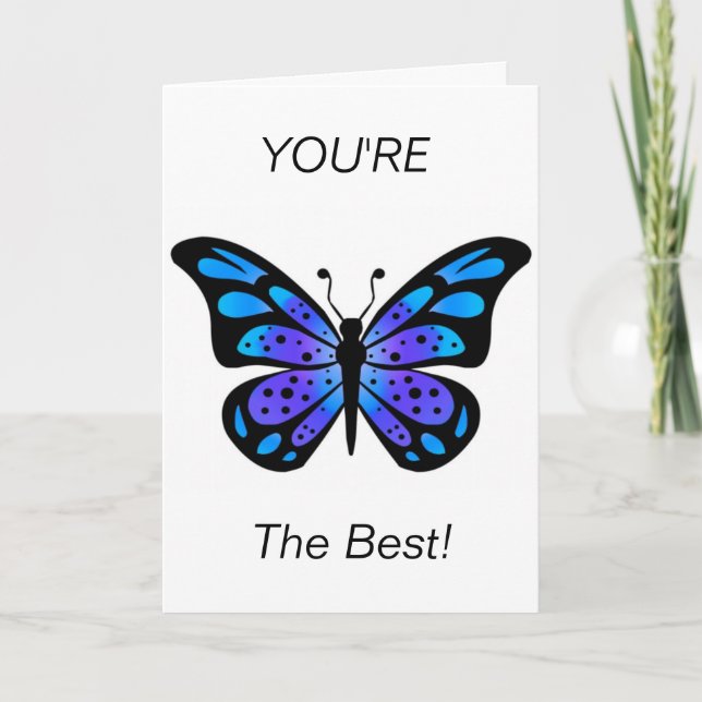 Carte de voeux inspirante, vous êtes le meilleur ! (Devant)