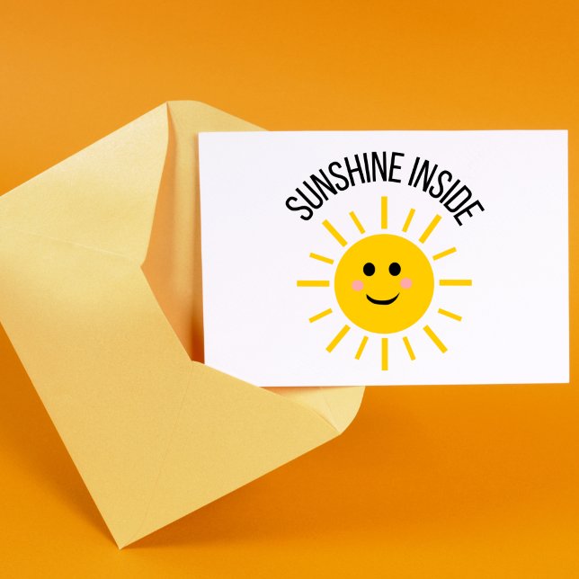 Carte de voeux intérieure Sunshine (Créateur téléchargé)