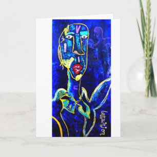 Carte de voeux Intution avec l'art original d'ange