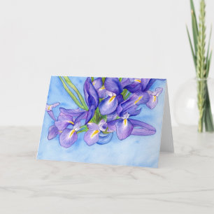 Carte de voeux "Iris Vase"