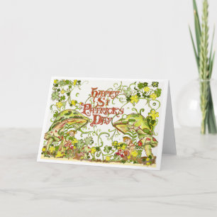 Carte de voeux Irlandais Twinkling Leprechauns