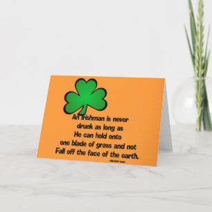Carte de voeux irlandaise de joyeux anniversaire