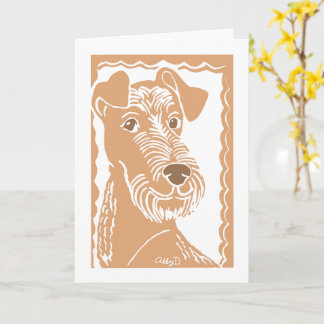 Carte de voeux irlandaise Terrier Art