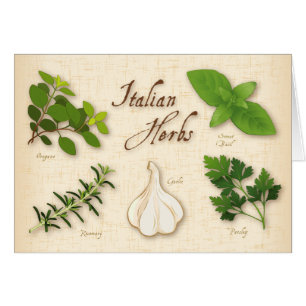 Carte de voeux Italienne Herbes