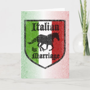 Carte de voeux italienne par mariage