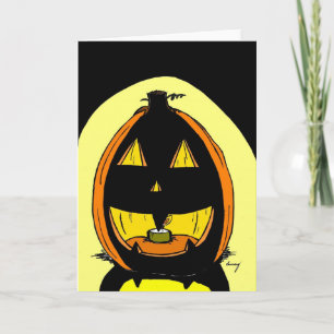 Carte de voeux Jack o' Lantern Halloween
