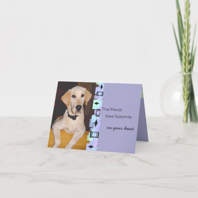 Carte de voeux jaune adorable d'anniversaire de (Devant)
