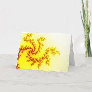 Carte de voeux jaune de dragon