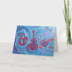 Carte de voeux - jazz l'après-midi