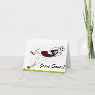 Carte de vœux 'Jésus sauve !' pour les fêtes