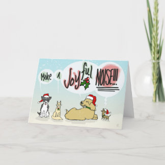 Carte de voeux joyeuse de bruit